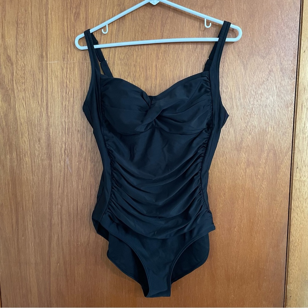 Adfolf womans‎ one piece swimsuit black size xl